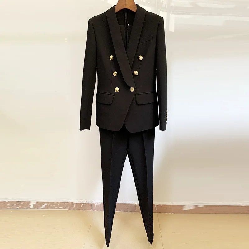 Wholesale Fashion  Women Soild Colors Tuxedo blazer Jacket and Pants Suits