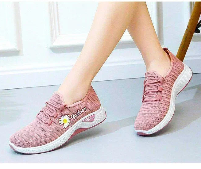 Adult sneakers, women's light running shoes, net shoes, comfortable soft soled sneakers, women's breathable casual single shoes