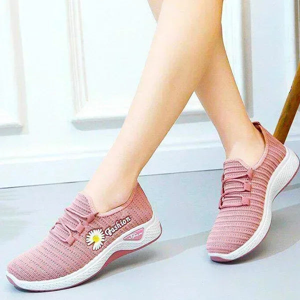 Adult sneakers, women's light running shoes, net shoes, comfortable soft soled sneakers, women's breathable casual single shoes
