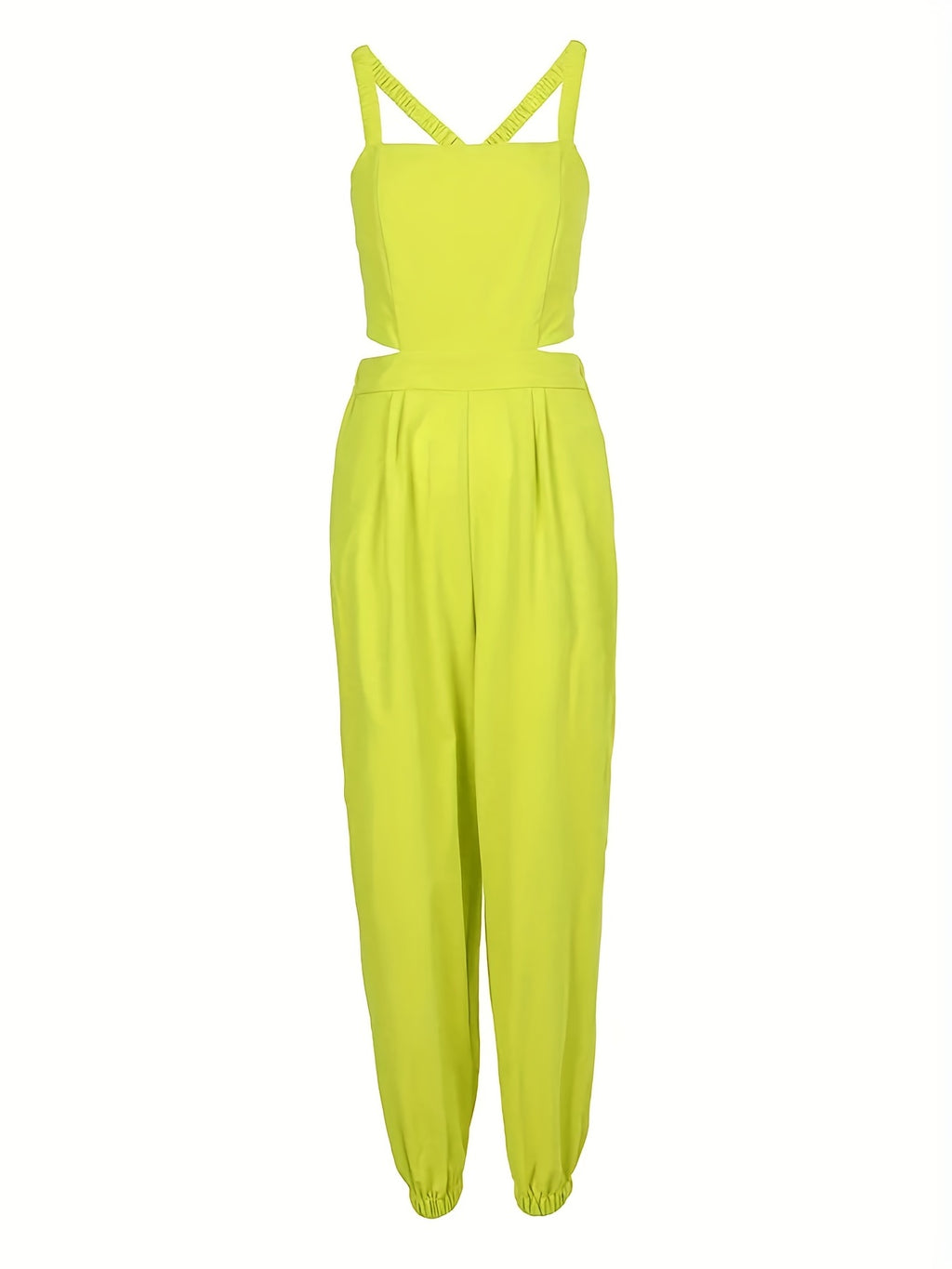 Chic Backless Sleeveless Jumpsuit with Slant Pockets - Perfect for Spring & Summer - Fashionable Womens Casual Wear
